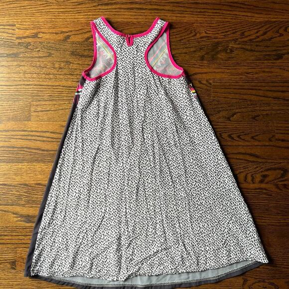 Deux par deux girl's sleeveless navy patterned boho lightweight dress - 10 - Picture 4 of 4